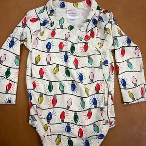 Hanna Andersson Bright Bulbs Bodysuit size 80
